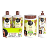 Kit Sos Cachos Coco Sh+cond Creme De Pentear E Ativador