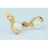 Aretes Pendientes Broqueles Oro 18k Mujer Casual Elegante