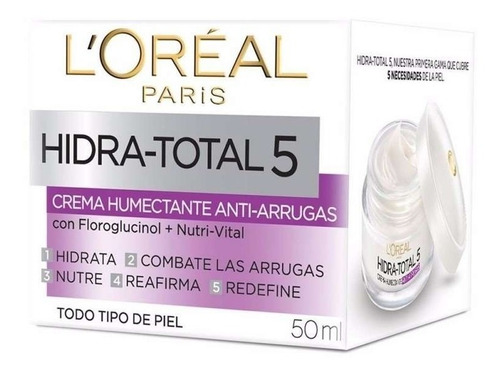 Loreal Dermo Expert Hidra Total 5 Crema Anti Edad 50ml