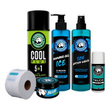 Kit Barber 6 Pz Shaving+after+cool+talco+pomade+papel