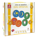 Jogo De Memória Dos Opostos Brinquedo Montessori Infantil