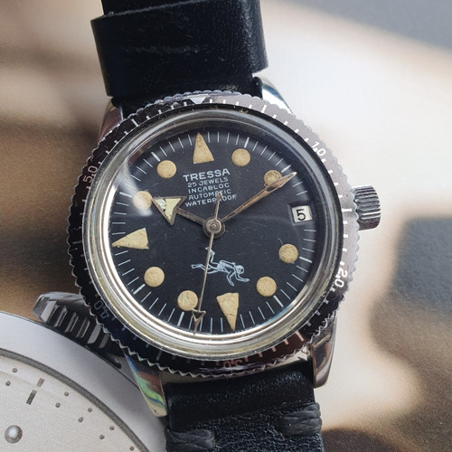 Antiguo Reloj Pulsera Automático Tressa Divers 