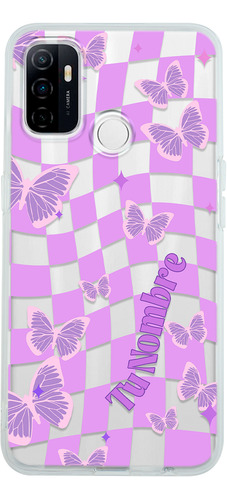 Funda Para Oppo Para Mujer Cuadros Mariposas Con Nombre