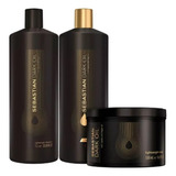 Kit Sebastian Shampoo E Condic. De 1l + Másk 500ml Dark Oil