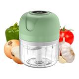 Multi Processador Alimentos Temperos Eletrico Usb Bivolt Cor Verde