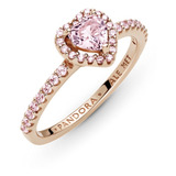 Anillo Corazón Rosa Pandora Yiyis Jewelry Brillante Rose Ale