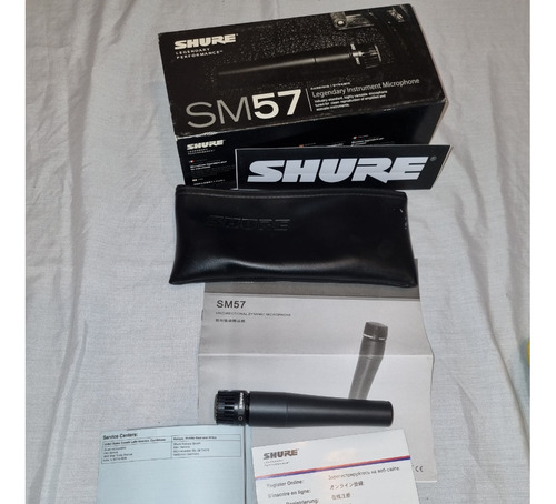 Micrófono Dinámico Shure Sm57 Para Instrumentos Y Voces 