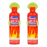 Matafuego Aerosol Extinguidor C/soporte 500gr Abro X 2 