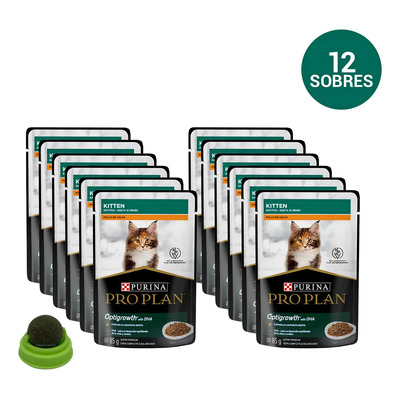 Paquete Pro Plan 12 Pouches Gatito Kitten 85gr | Envío gratis