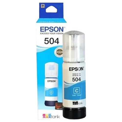 Tinta Epson T504 Ecotank 70ml L4150 L4160 L6161 L6171 L6270