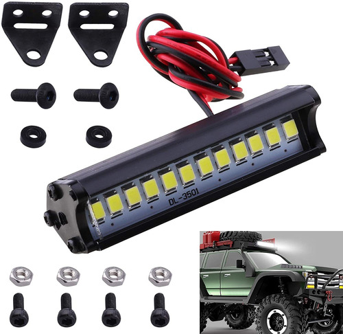 Rc Crawler Kit De Barra De Luz Led Foco De Techo Simula...