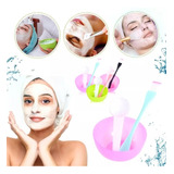 Set P/mascarilla Facial Bowl Pincel Espátula X3piezas Oferta