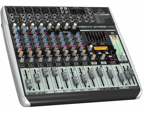 Mezcladora Behringer Qx1222usb 12 Ch C/interfaz Efectos Y Eq