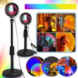 Lampara Proyector Sunset Atardecer Usb Colores Efectos