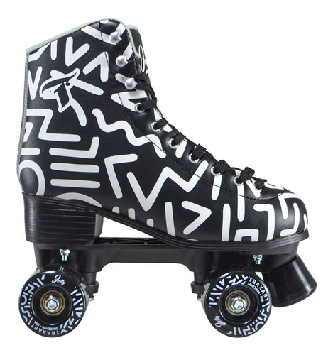 Patins Traxart Quad Jolly Original - Preto/branco