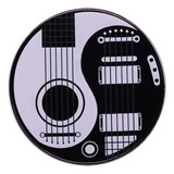 Guitarra Eléctrica Acústica Blanca Y Negra Bajo Yin Yang Ins
