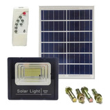 Foco Solar Led (60 Watt Reales) + Panel Solar + Control 