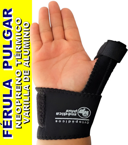 Ferula Para Dedo Pulgar Tipo Quervain Con Varilla Aluminio
