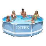 Piscina Intex Estrutural 4485 L Prism Armação Metal Ferro