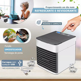 Mini Ar Condicionado Climatizador Cor Branco 110v/220v