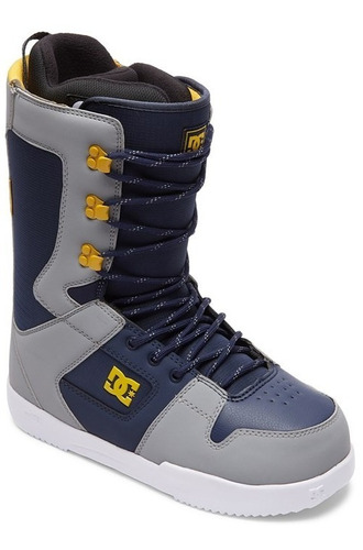 Botas De Snowboard Dc Shoes Phase Gris Azul Amarillo