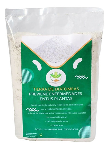 Tierra De Diatomeas Insecticida Y Fertiliznate Organico 1kg