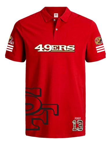 Playera Polo 49ers Brock Purdy 13 San Francisco Nfl