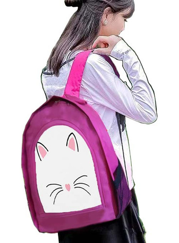 Mochila Escolar Urbana Felino Gatitos Gatos Diseño 90