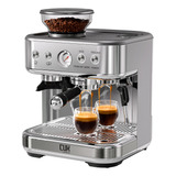 Cafetera Espresso Gadnic Con Molinillo Integrado 2,3l Color Plateado