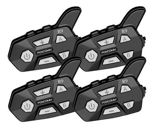 Pack X4 Intercomunicadores P/moto Fox R9 (multigrupo) 6 Pers