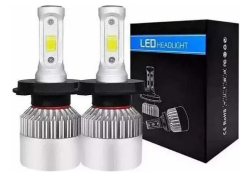 2 Bombillos Led H4-8000 Lm- Altas Y Bajas - Carro O Moto