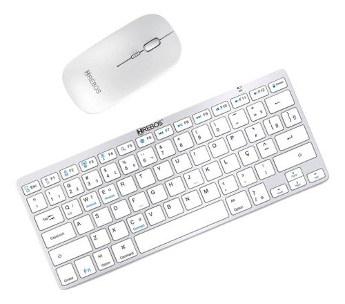 Kit Teclado E Mouse S/fio Wireless P/ Notebook Tablete Hs750