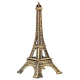 París Torre Eiffel 25 Cm Replica Decorativa Metalica Bronce 