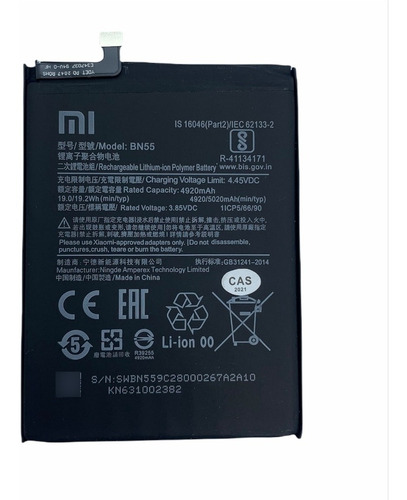 Batería Xiaomi Redmi Note 9s 