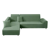 Sectional Couch Covers 2pcs L-shaped Sofa Covers Softne...