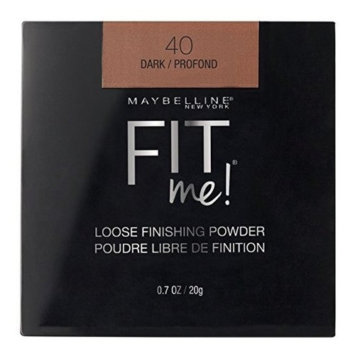 Maybelline New York Fit Me Polvo De Acabado Suelto, Oscuro, 