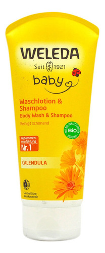 Shampoo Y Gel De Ducha Para Bebé De Caléndula Weleda 200 Ml