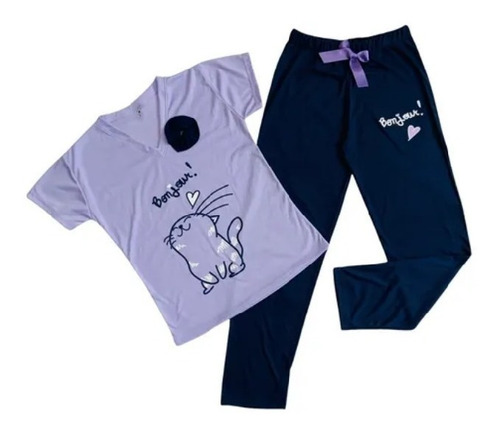 Pijamas Para Mujer En Pantalón Largo Cat Lover Dama