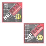 Encordoamento Guitarra Nig N-63 .009 - 042 Kit 4 Jogos