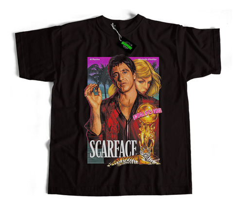 Remera De Algodon Estampada Scarface Calidad Premium Dtf