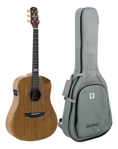 Violão Galaxy Strinberg Sd301hcr Ws Folk Fosco C/ Bag Destro