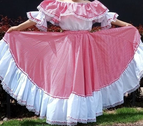 Traje De Cumbia Folclórico Típico Colombiano