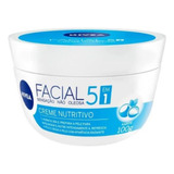 Nívea Creme Hidratante Facial Nutritivo - Nivea 100g 5 Em 1 