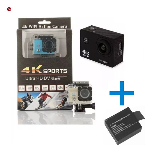 Camara Deportiva Accion 4k Ultra Hd Wifi Hdmi Sumergible 30m