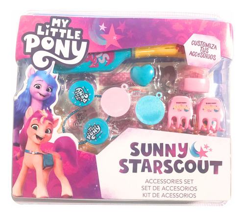 Set My Little Pony Cepillo Broches Kit Para Collares Anillos