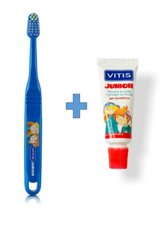 Cepillo Dental Vitis Junior + Gel 15ml