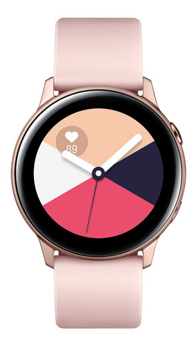 Samsung Galaxy Watch Active (bluetooth) 1.1  Caja 40mm De  Aluminio Rose Gold, Malla  Rosa De  Fluoroelastómero Y Bisel  Rose Gold Sm-r500