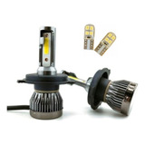 Kit Luces Cree Led Auto H4 Altas Y Bajas Ficha 3 Patitas