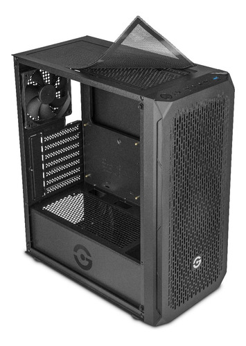 Gabinete Getttech Gamer Gcm-asgx101 Atx,1 Vent,usb 2.0, 3.0 Color Negro