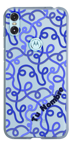 Funda Para Motorola Para Mujer Líneas Abstracto Tu Nombre
